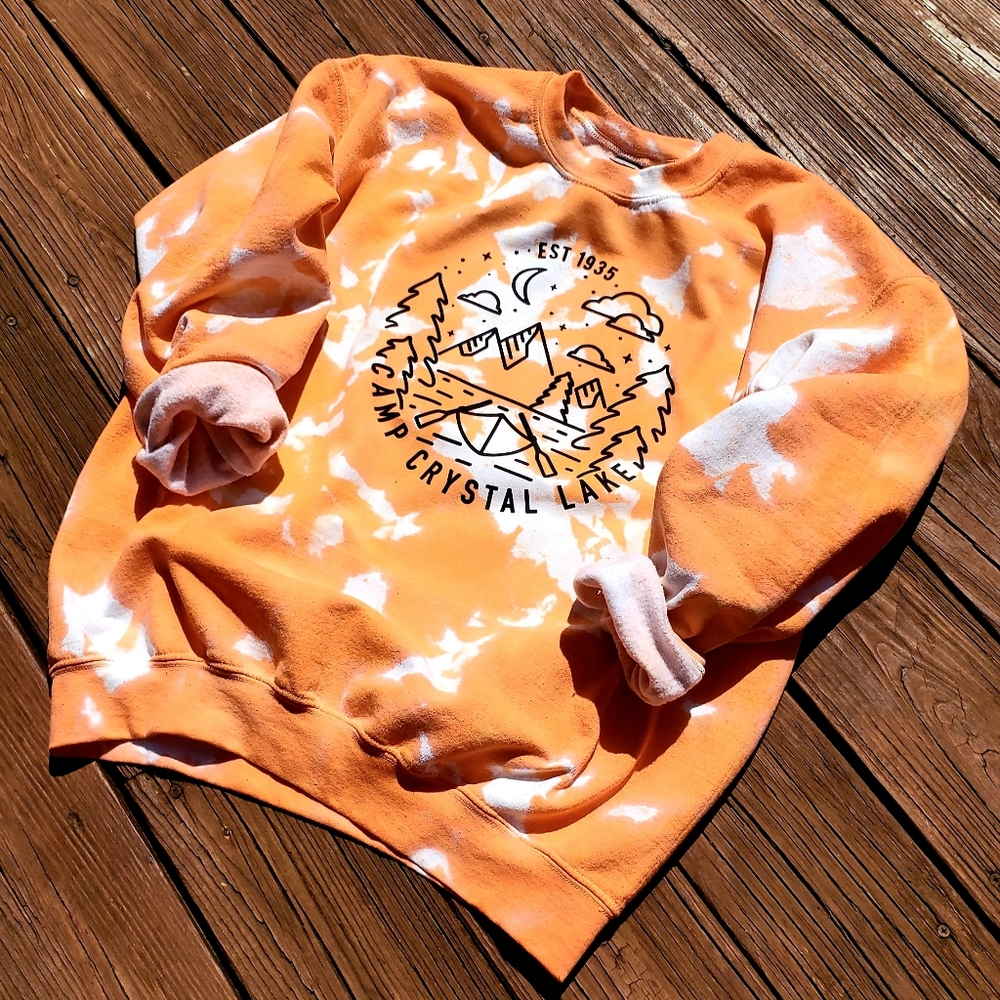 Camp crystal lake Tiedye Unisex Sweatsh…